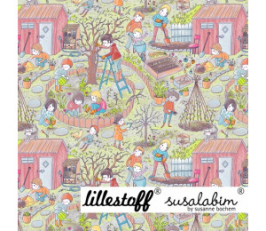 Bio Jersey Lillestoff - Frühlingsgarten